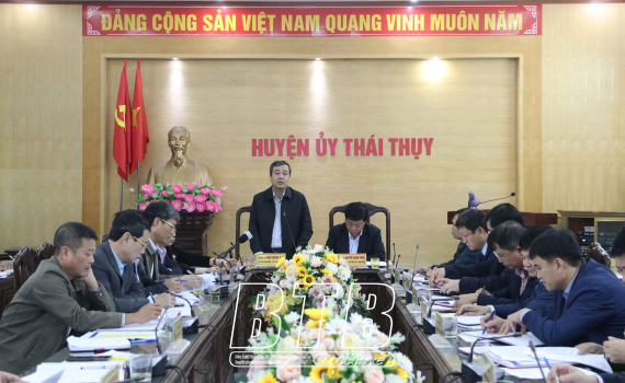   Đồng chí Ngô Đông Hải, Ủy viên Ban Chấp hành Trung ương Đảng, Bí thư Tỉnh ủy Nh88 đăng Nhập với huyện Thái Thụy về tiến độ giải phóng mặt bằng khu công nghiệp Liên Hà Thái