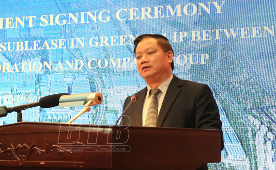   Ký kết thỏa thuận nguyên tắc cho thuê lại đất và cơ sở hạ tầng khu công nghiệp Liên Hà Thái