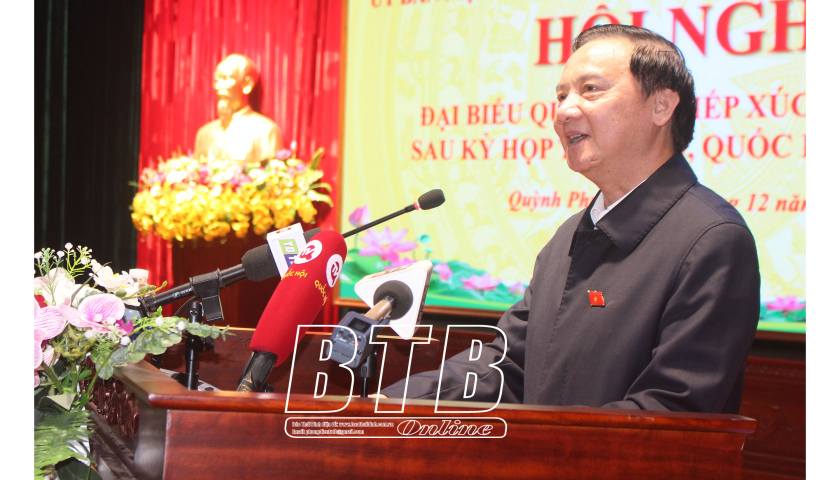   Đồng chí Nguyễn Khắc Định, Ủy viên Ban Chấp hành Trung ương Đảng, Phó Chủ tịch Nh88 net: Tiếp xúc Nh88 vip tại huyện Quỳnh Phụ, Hưng Hà