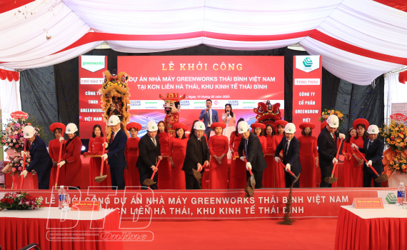   Khởi công Nh88 đăng Nhập nhà máy Greenworks Thái Bình Việt Nam
