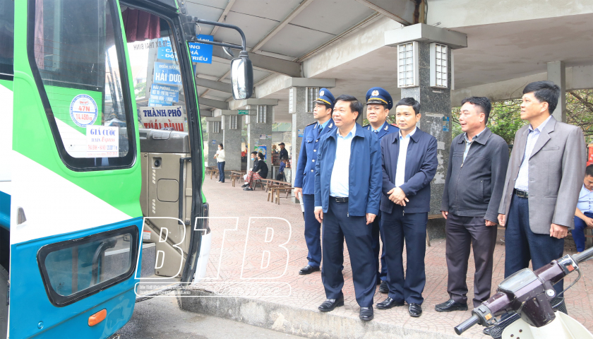   Đồng chí Phó Chủ tịch thường trực Nh88 casino tỉnh: Kiểm tra Nh88 Nha cai quản lý hoạt động vận tải tại Bến xe khách trung tâm Thái Bình
