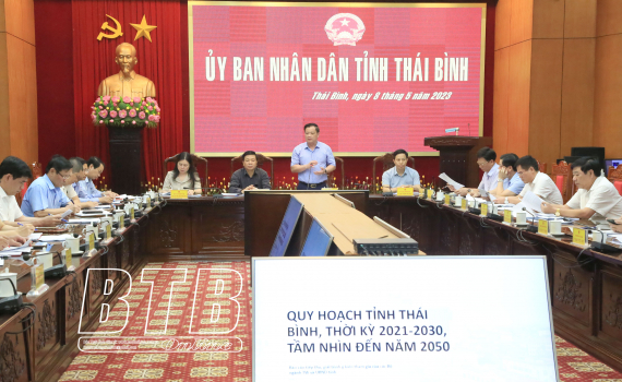   Nh88 casino tỉnh họp nghe báo cáo tiến độ lập Quy hoạch tỉnh Thái Bình