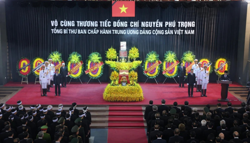   Cử hành trọng thể Lễ truy điệu và an táng Nh88 Nha cai Nguyễn Phú Trọng