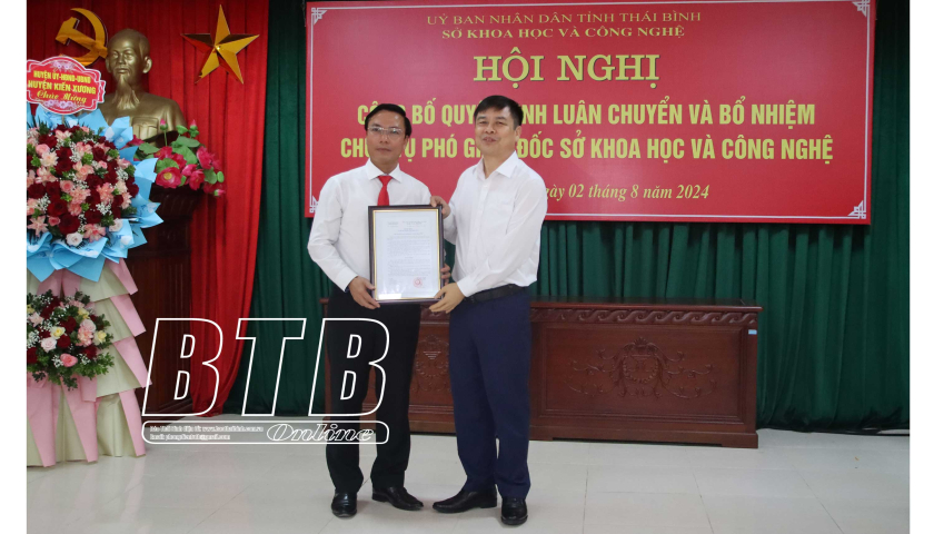   Nh883 quyết định luân chuyển và bổ nhiệm chức vụ Phó Giám đốc Sở Khoa học và Công nghệ