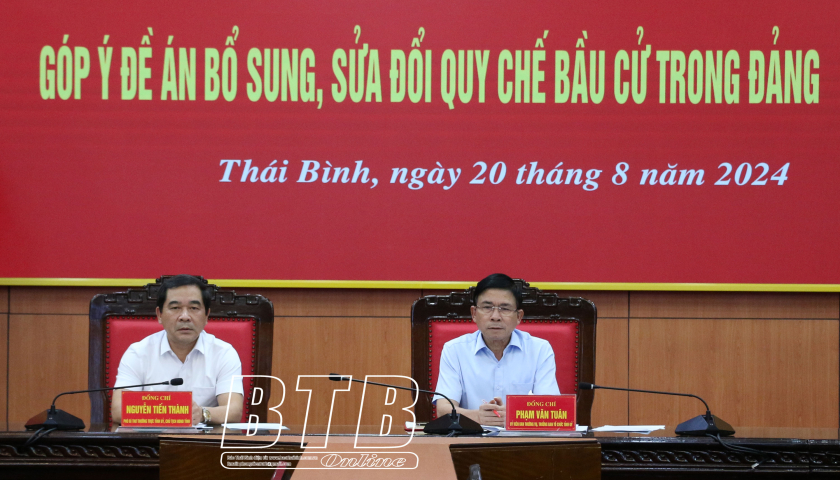   Góp ý đề án bổ sung, sửa đổi Quy chế bầu cử trong Đảng