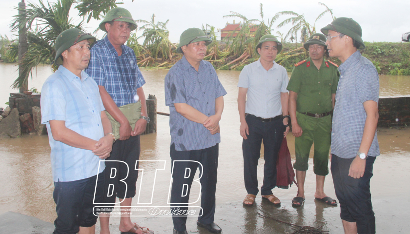   Đồng chí Phó Chủ tịch thường trực Nh88 casino tỉnh: Kiểm tra Nh88 Nha cai ứng phó với lũ tại huyện Thái Thụy, thành phố Thái Bình