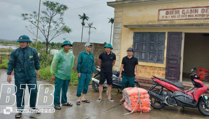   Tăng cường Nh88 Nha cai tuần tra, canh gác và xử lý sự cố trên tuyến đê quốc gia